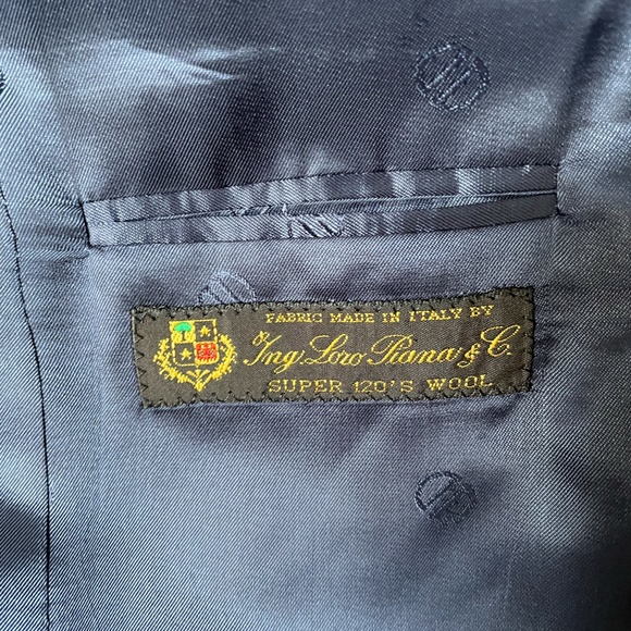 Beautiful Black Tux with Peak Lapel - Loro Piana Fabric - Picture 5 of 11